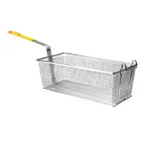 Thunder Group SLFB009 Fry Basket With Yellow Handle 17&quot; x 8-1/4&quot;
