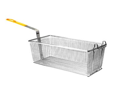 Thunder Group SLFB009 Fry Basket With Yellow Handle 17" x 8-1/4"