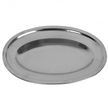 Thunder Group SLOP012 Oval Stainless Steel Serving Platter 12&quot;