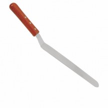 Thunder Group SLPSP010C Offset Spatula with Wood Handle 9-1/2&quot;
