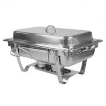 Thunder Group SLRCF0833BT Stainless Steel Full Size Stackable Chafer 8 Qt.