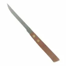Thunder Group SLSK017 Pointed Tip Steak Knife with Wooden Handle 4-1/4&quot; - 1 doz