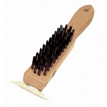 Thunder Group WDBS011H Heavy Duty Wire Brush With Scraper 11&quot;