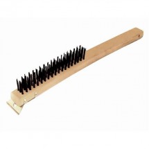 Thunder Group WDBS014 Wire Brush With Scraper 14&quot;