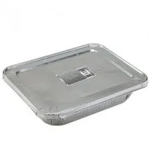 TigerChef Full Size Aluminum Foil Steam Table Pans and Lids - 50 pcs
