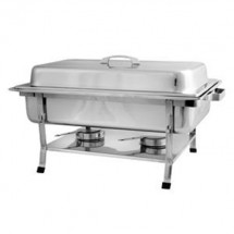 TigerChef Full Size Stainless Steel Rectangular Chafer 8 Qt.