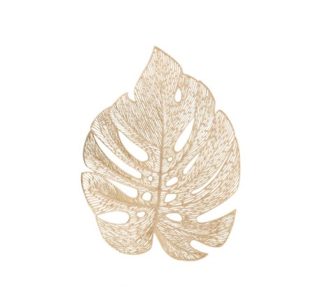 TigerChef Gold Leaf PVC Placemat 13" x 17"
