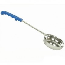 TigerChef One-Piece Perforated Portion Control Ladle with Blue Handle 8 oz.
