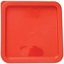 TigerChef Red Square Container Lids for 6 & 8 Quart Square Food Storage Containers - 4 pcs