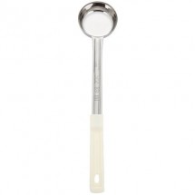 TigerChef Solid Portion Control Ladle with Ivory Handle 3 oz.