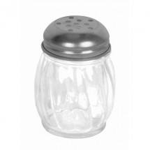TigerChef Swirl Glass Cheese Shaker with Perforated Top 6 oz.