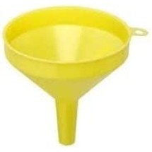 TigerChef Yellow Plastic 6&quot; Funnel 32 oz.