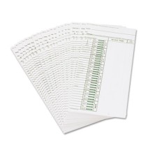 Acroprint Time Card for Model ATT310 Electronic Totalizing Time Recorder, Weekly, 200/Pack