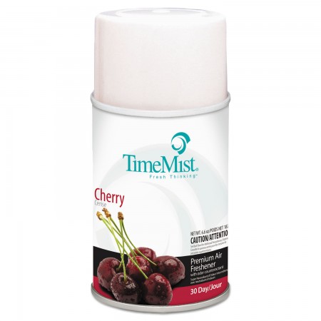 TimeMist Premium Metered Air Freshener Refill, Cherry, 6.6 oz. Aerosol, 12/Carton