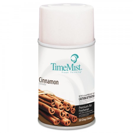TimeMist Premium Metered Air Freshener Refill, Cinnamon, 6.6 oz. Aerosol, 12/Carton