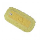 Rubbermaid Trapper Looped-End Yellow Dust Mop Head, 12" x 5", 12/Carton