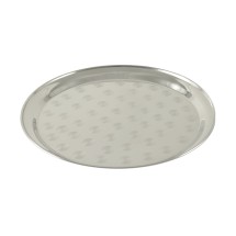 CAC China SSST-13 Stainless Steel  Round Serving Tray 13 3/4"