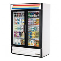 True GDM-49-HC~TSL01 2-Section Glass Door Refrigerated Merchandiser 54&quot;