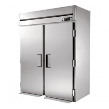 True STG2HRI-2S 2-Section Solid Door Roll In Solid Door Heated Cabinet 68&quot;