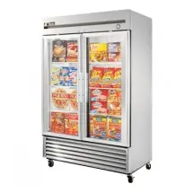 True T-49FG-HC~FGD01 Two-Section 2- Glass Door Reach-In Freezer 54&quot;