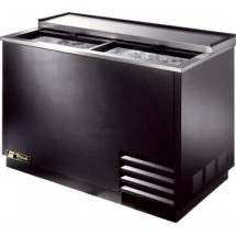 True T-50-GC-HC Black Glass and Plate Chiller Froster 50&quot;