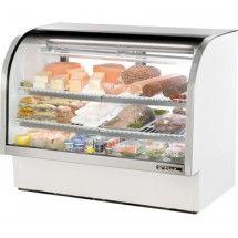 True TCGG-60-HC-LD  Curved Glass Refrigerated Deli Case  60-1/4&quot;