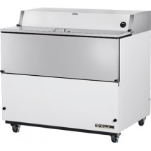 True TMC-49-HC  Single Sided  Milk Cooler with White / Stainless Exterior and Aluminum Exterior 49&quot;