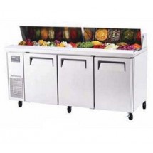 Turbo Air JST-72-N  3 Door Side Mount Refrigerated Sandwich Prep Table 71
