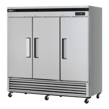 Turbo Air TSF-72SD-N Three-Section Reach-In Super Deluxe Freezer 81-7/8"