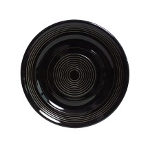 Tuxton CBA-120 Black Concentrix  China Plate 12&quot; - 6 pcs