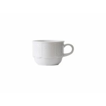 Tuxton CHF-060 Chicago Embossed Stackable Demitasse Cup 6 oz. - 3 doz
