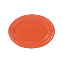 Tuxton CPH-116 Papaya Concentrix  Oval Platter 11-1/2&quot; x 8-3/8&quot; - 1 doz