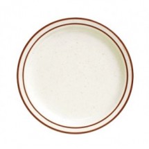 Tuxton TBS-005 Bahamas Brown Speckle China Plate 5-1/2&quot; - 3 doz