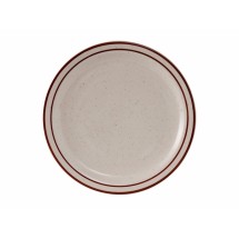 Tuxton TBS-009 Bahamas Brown Speckle China Plate 9-1/2&quot; - 2 doz