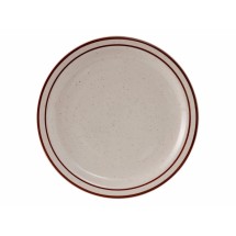 Tuxton TBS-016 Bahamas Brown Speckle China Plate 10-1/2&quot; - 1 doz