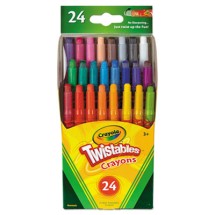 Crayola Twistables Mini Crayons, 24 Colors/Pack