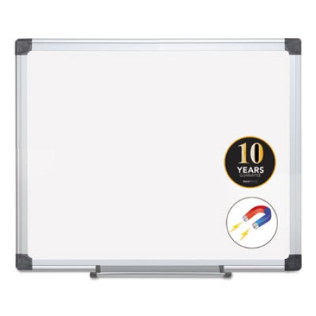 Value Lacquered Steel Magnetic Dry Erase Board, 18 x 24, White, Aluminum