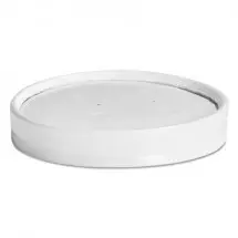 Chinet White Vented Paper Lids, Fits 8 oz to 16 oz Cups, 1000/Carton