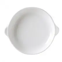 Vertex China RB-C16 Rubicon White Casserole Dish with Handles  43 oz. - 1 doz