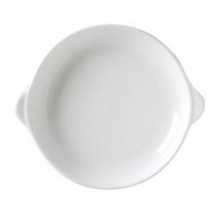Vertex China RB-C21 Rubicon White Casserole Dish with Handles  65 oz. - 1 doz