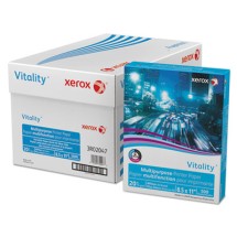 Vitality Multipurpose Print Paper, 92 Bright, 20lb, 8.5 x 11, White, 500 Sheets/Ream, 10 Reams/Carton, 40 Cartons/Pallet