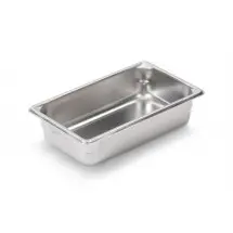 Vollrath 30342 Super Pan V 1/3 Size Anti-Jam Stainless Steel Steam Table / Hotel Pan 4&quot; Deep