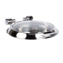 Vollrath 46127 Replacement Glass Lid with Stainless Trim for Vollrath 46125