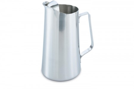 Vollrath 46403 Stainless Steel Water Pitcher with Ice Guard 2 Qt.
