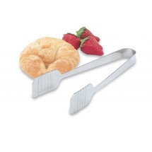 Vollrath 47107 Tender-Touch Stainless Steel Flat Pastry Tongs 9-1/4&quot;