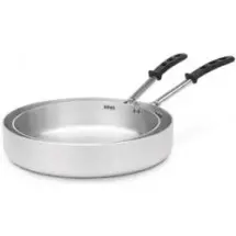 Vollrath 67737 Wear-Ever Straight Sided Aluminum Saute Pan with TriVent Silicone Handle 7.5 Qt.