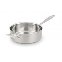 Vollrath 47746 Intrigue Stainless Steel Saute Pan with Helper Handle 6 Qt.