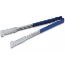 Vollrath 4790930 Jacob's Pride Stainless Steel VersaGrip Tongs with Blue Coated Kool-Touch Handle 9-1/2&quot;