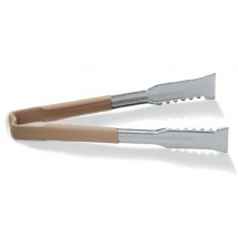 Vollrath 4791260 Jacob's Pride Stainless Steel VersaGrip Tongs with Tan Coated Kool-Touch Handle12&quot;