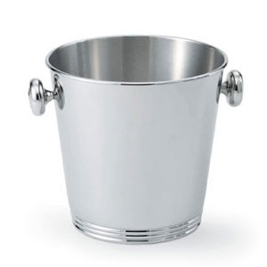 Vollrath 48320 Stainless Steel Silver Plated Wine Bucket with Handles